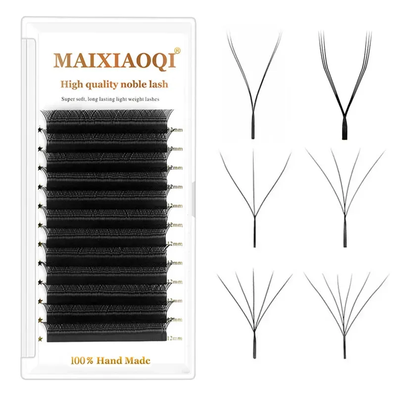 False Eyelashes W Shaped Bloom 2D 3D 4D 5D 6D Automatic Flowering Premade Fans Extensions Natural Soft Light yy Individual Lashes 230927