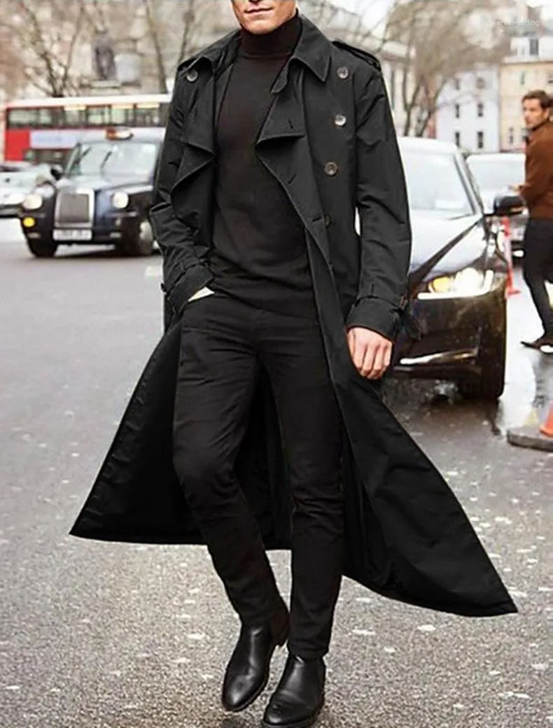 Thin black top trench coat