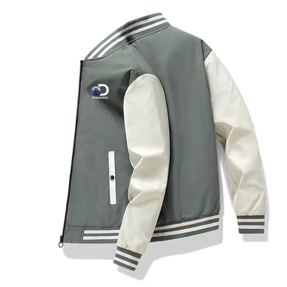 Herrjackor Autumn/Winter Fashion Daily Zipper Baseball Outdoor Top Men's Polyester Windproect Sports Casual Wear Hooded Jacket 230927