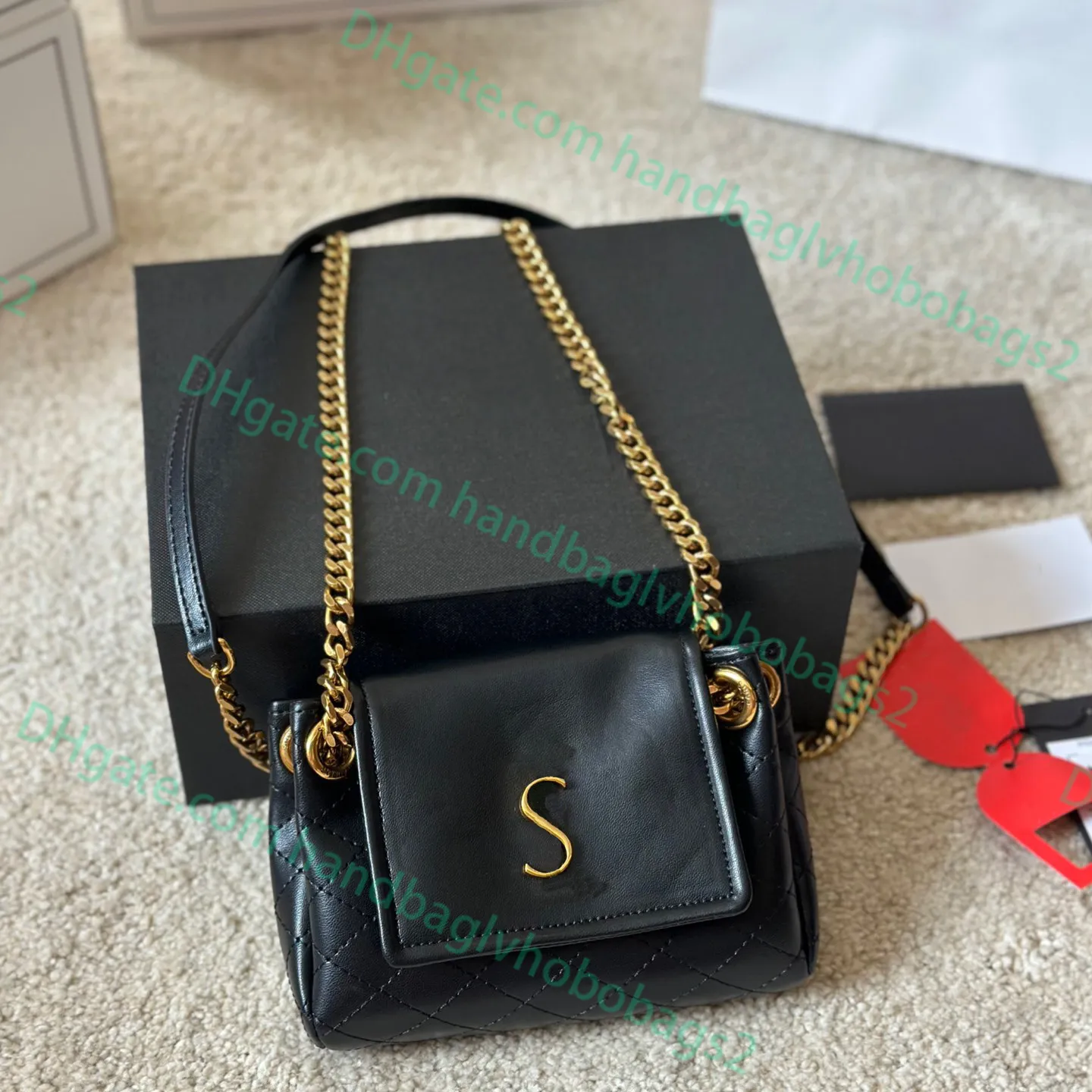 Wysokiej jakości projektanci mody klapy torby ręczne torby na ramię krzyżowe torby na ciało wystawne, oryginalne torebki z łańcuchem skórzanym Top luksusowe kobiety Porodowe torby komunikatorowe