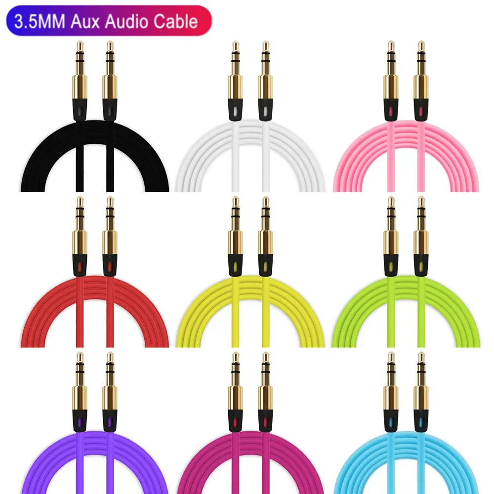 Kolor Magic Audio Cable Aux kable samochodowe słuchawki samochodowe Linia głośnikowa zz