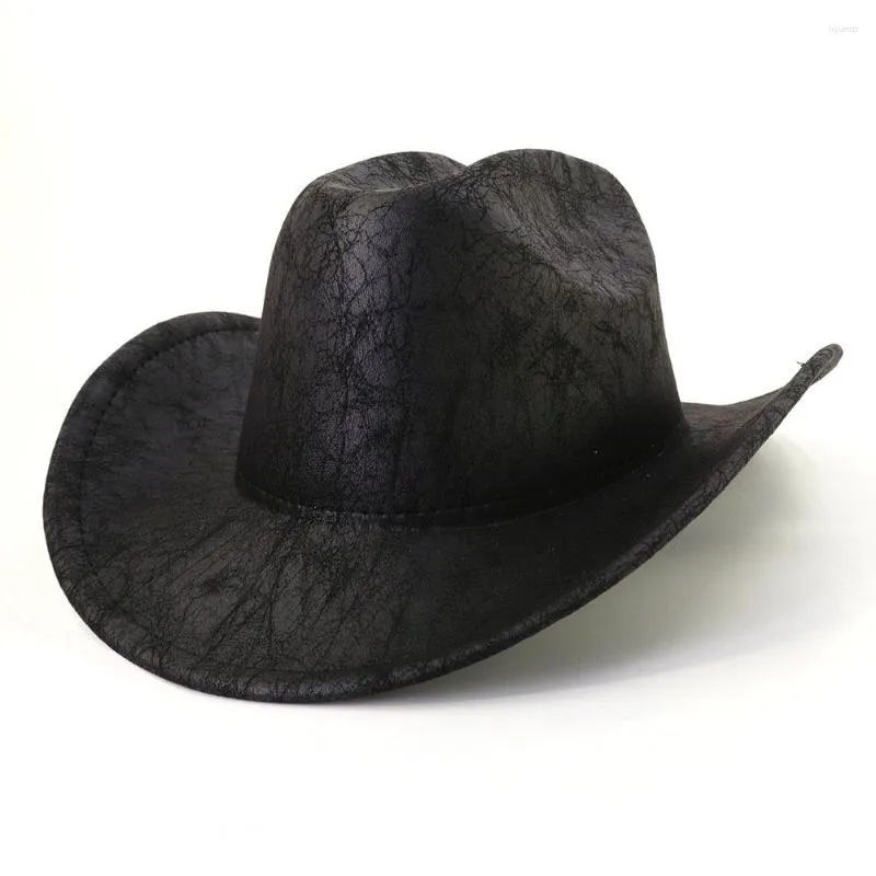 Basker Western Cowboy Hatts for Men and Women Fedora Gambler Hat Style Outback