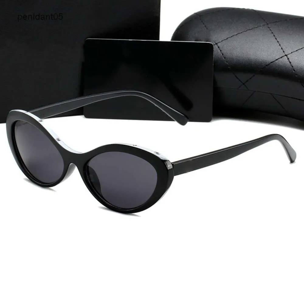 Eye CH Sonnenbrille für Frauen Oval Sun Classic Letter Design Debütantstil Stilvolle Sonnenbrille Square Brille aus Brille Rahmen UV400