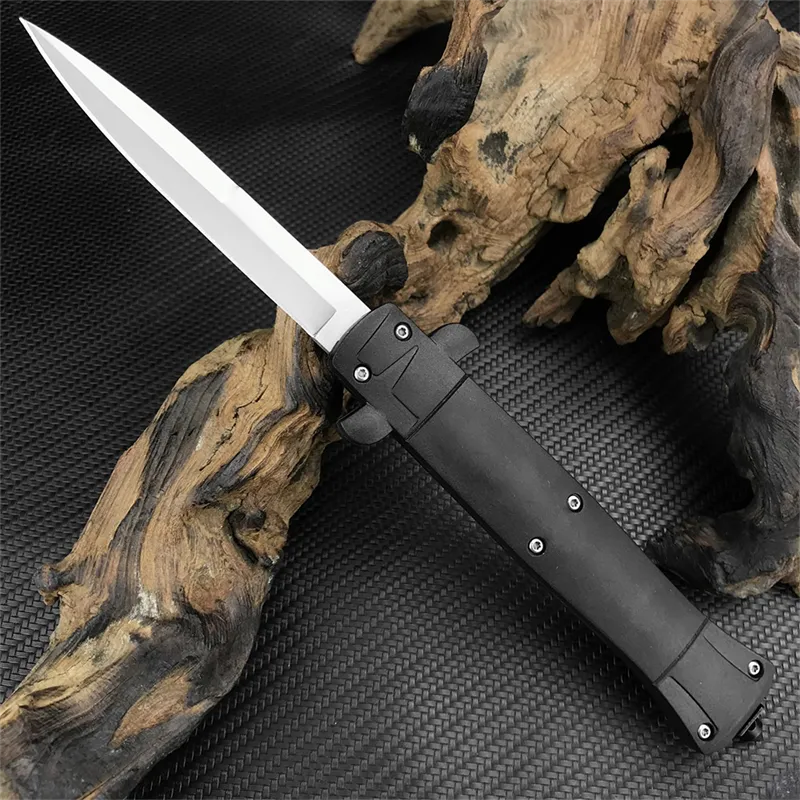 Nyaste italienska Auto Tactical Pocket Folding Knife 3.82 '' 440C BLAD Black ABS Handle Automatiska knivar EDC Hunting Survival Hand Tools BM 535 15600 4170 Julklapp