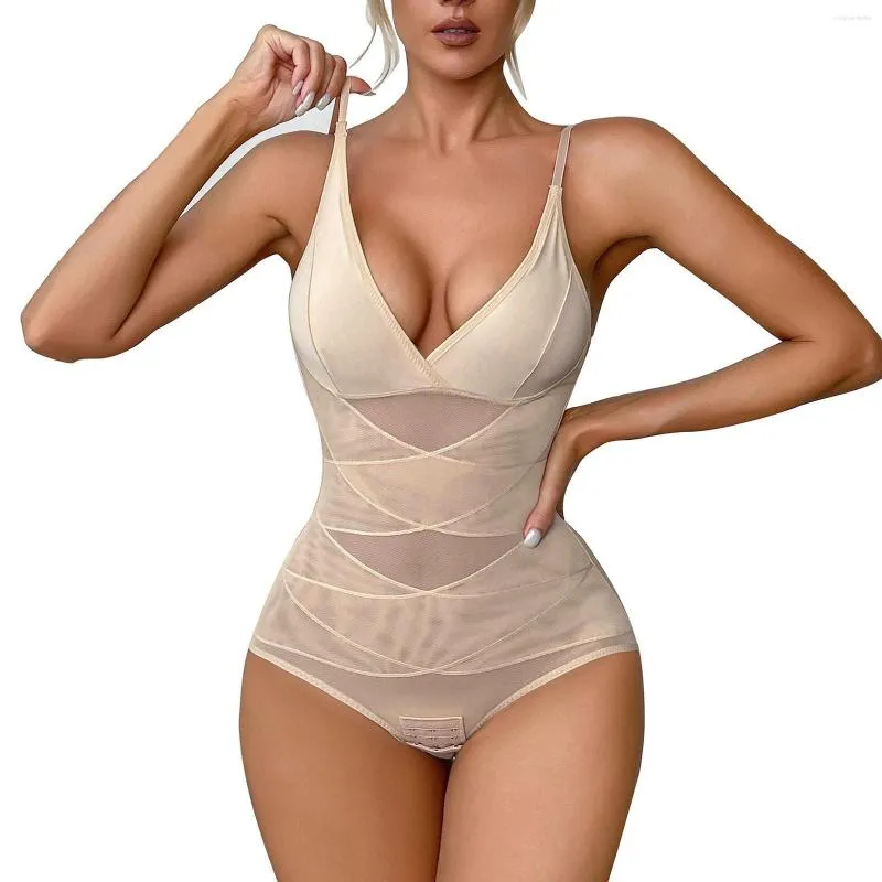 Modeladores femininos corpo shaper corpete forte modelagem cintura figura bodysuit alça de ombro ajustável m5 trainer