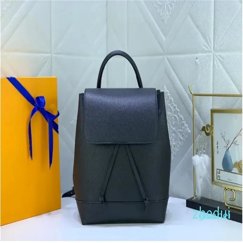 Women Leather Backpack Luxury Designers knapsack Classic Flowers Plaid Schoolbag Satchel Back