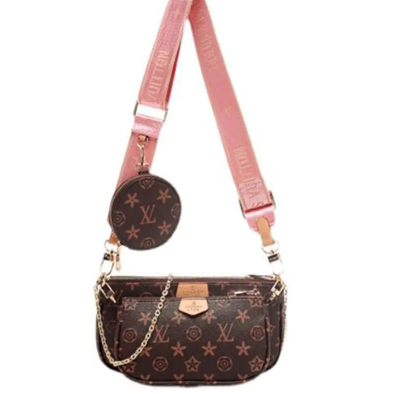 Risparmia alla grande su Borsa A Tracolla Multipocchita High Quality Bag  Multi Pochette Accessories Bags Three Piece Set Shoulder Bag Womens  Crossbody