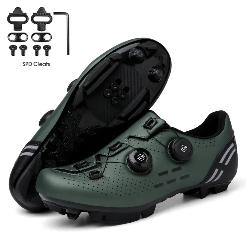 فستان أحذية MTB SPEED SPEED SNEAKERS MENS FART ROAD BOOTS CLIP على الدواسات SPD Mountain Bike 230927