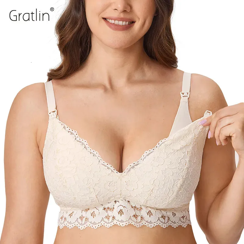 Wireless Lace Maternity Nursing Bra With Padded Support Fb Com For  Breastfeeding And Lactation DD E F 230927 From Shu08, $32.56