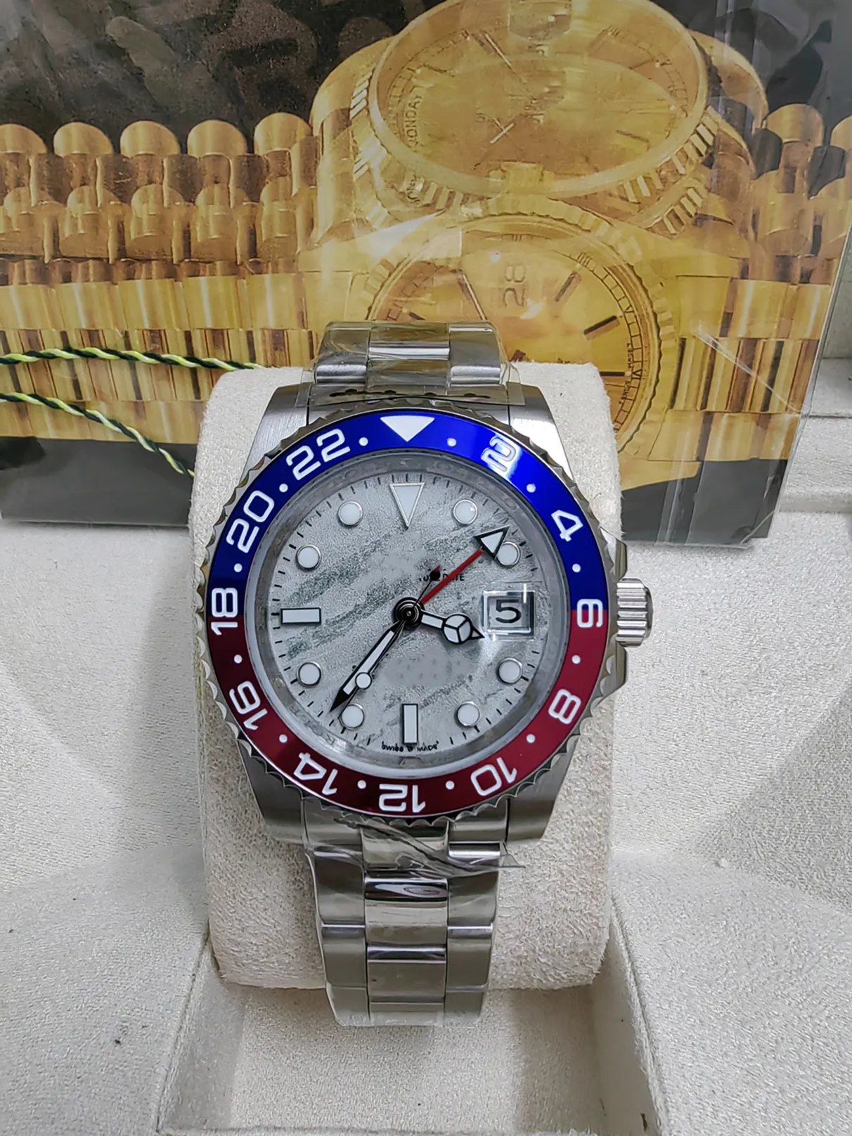 ZP herenhorloge GMT II-126719 Greenwich type 7-kleur 40 mm keramische horlogering luxe heren mechanisch automatisch uurwerk polshorloge met originele doos papier