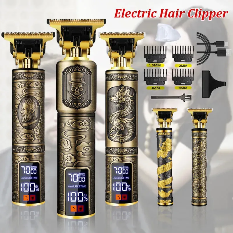 Clippers recortadoras cortadora de pelo eléctrica máquina cortadora profesional barbero recortadora de barba maquinilla de afeitar inalámbrica 230928