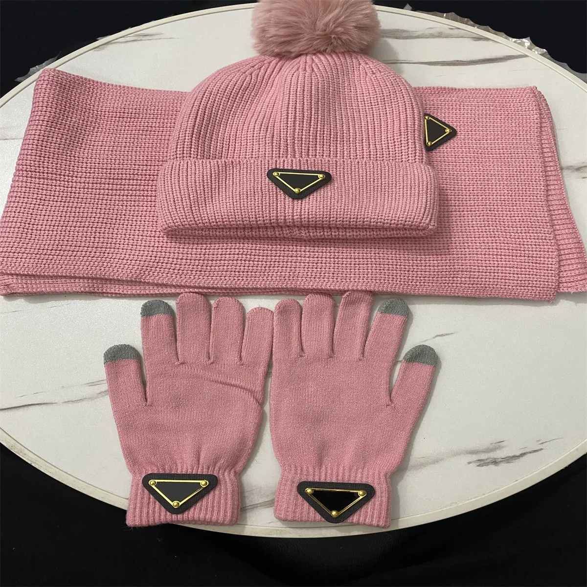 2023 Luxe designer sjaal Muts Handschoen set Dames Wintermuts Sjaalset Warme gebreide muts Winter Outdoor mode sjaal sjaal hoed 88