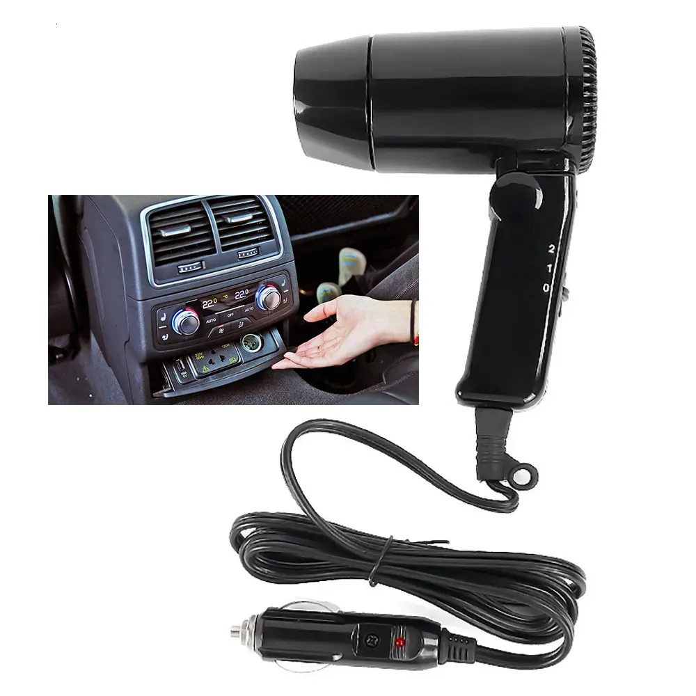 Hair Dryers Portable Blower 12V And Cold Folding Camping Travel Car