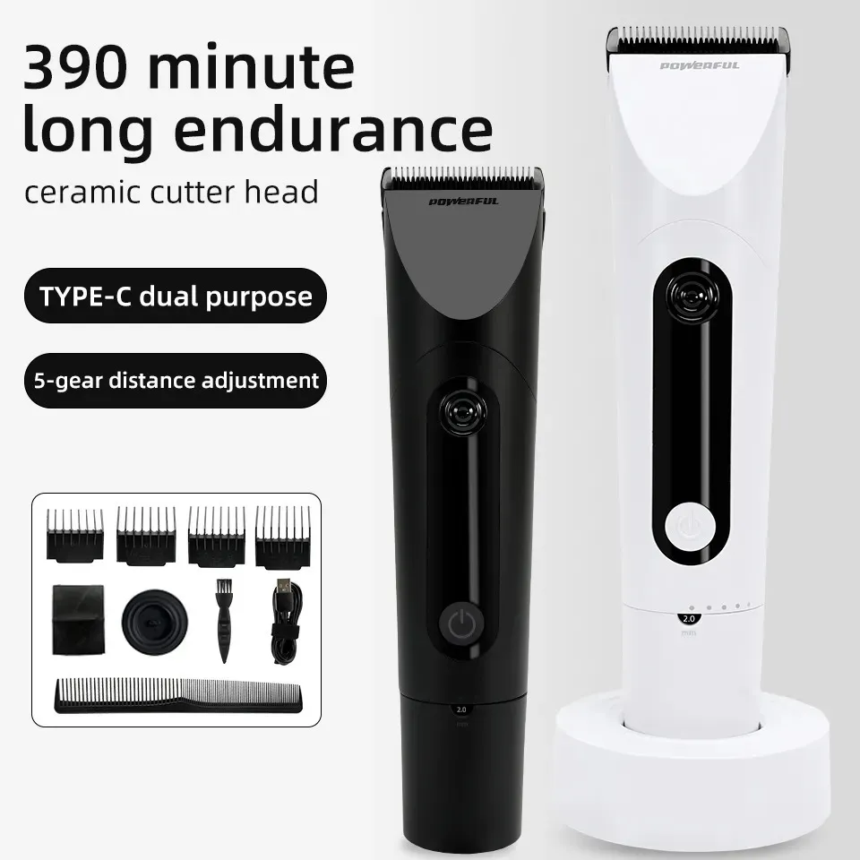 Clippers Trimmers Electric Clipper Hair Hair Man Fryzura dla mężczyzn Cut Cutting Machine Professional Razor Trimmer 5 Gears 230928