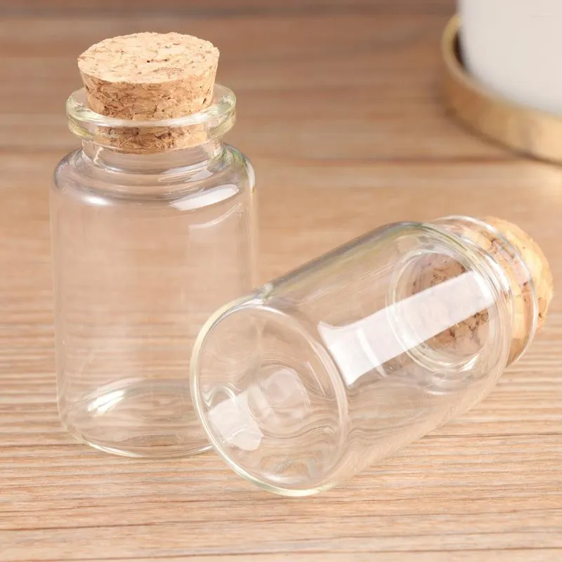 6pcs Mini Glass Bottles Empty Glass Bottle Tiny Glass Jars With