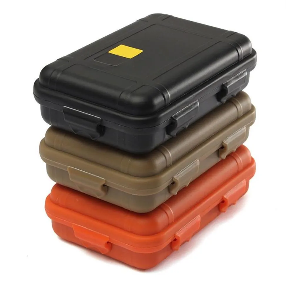 屋外の旅行プラスチックショックプルーフ防水ボックスストレージケースエンクロージャーAirtight Survival Container Camping ShockProof Box267F