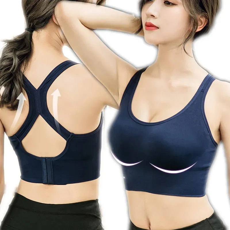 Seamless Push Up Front Open Sports Bra For Women Perfect For