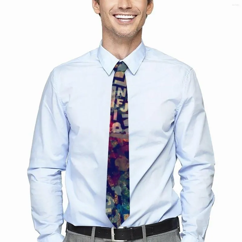 Arco laços carta tipo gravata palavra arte impressão vintage legal pescoço para homens lazer de alta qualidade colar design gravata acessórios