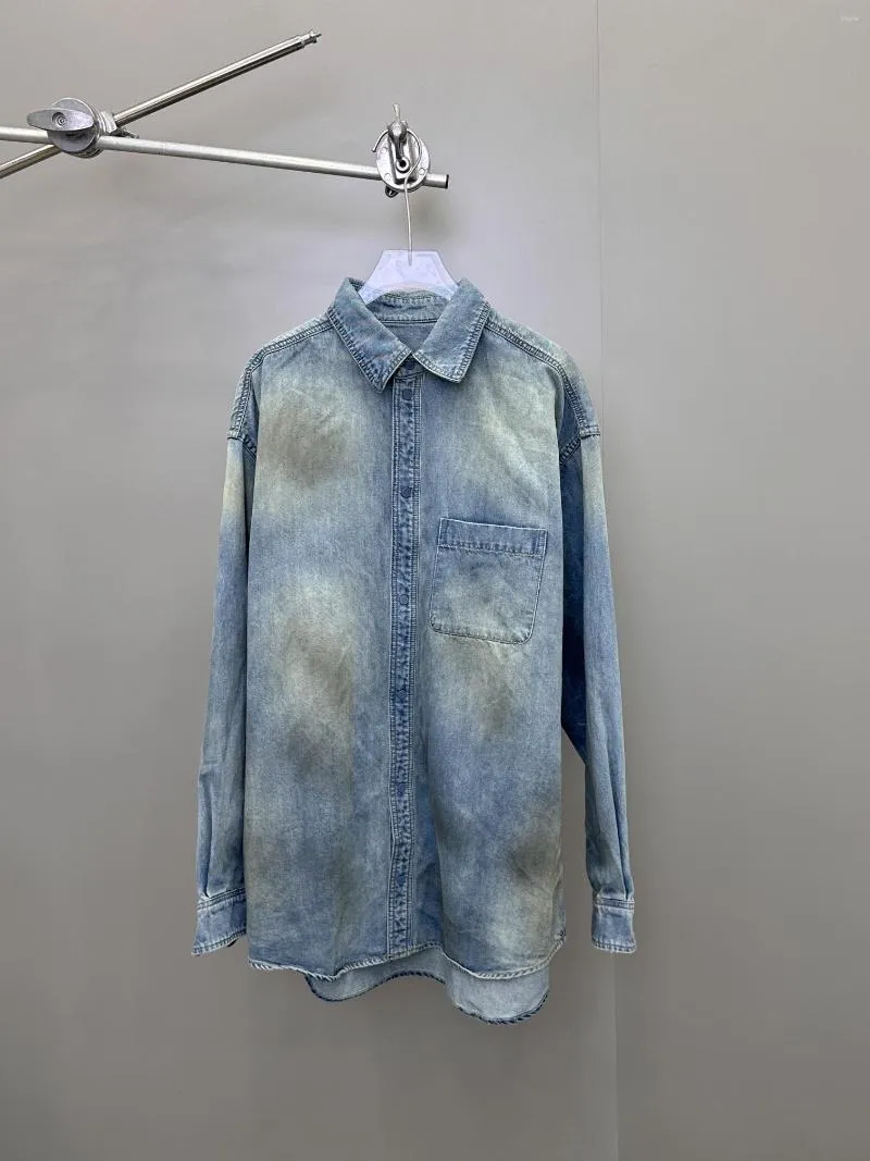 Abbigliamento etnico 2023 Stili autunno e inverno Prime camicie Tessuto denim pesante Comodo, morbido e delicato