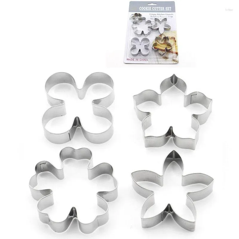 Baking Moulds DIY Flower Molds Fondant Biscuit Cookie Cutter For Cake Decorating Tools Chocolate Birthday Party Wedding Kitchen Accessories