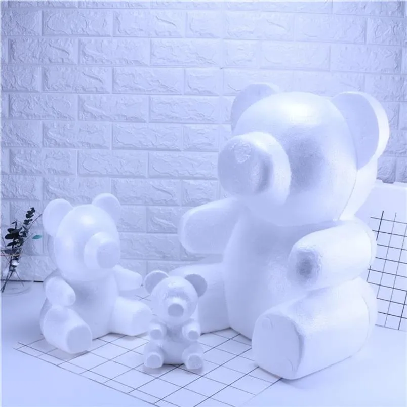 PE foam modeling polystyrene bear rabbit dog for pe rose flower head bear craft for gift valentine's day227D