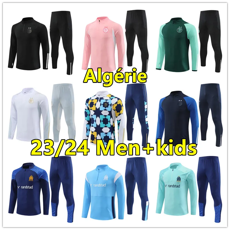 2023 2024 Maillot Algerie Football Tracksuit Men and Kids Kit 23 24 Algeriet Soccer Tracksuit Algerie Training Suit Survetement Foot Chandal