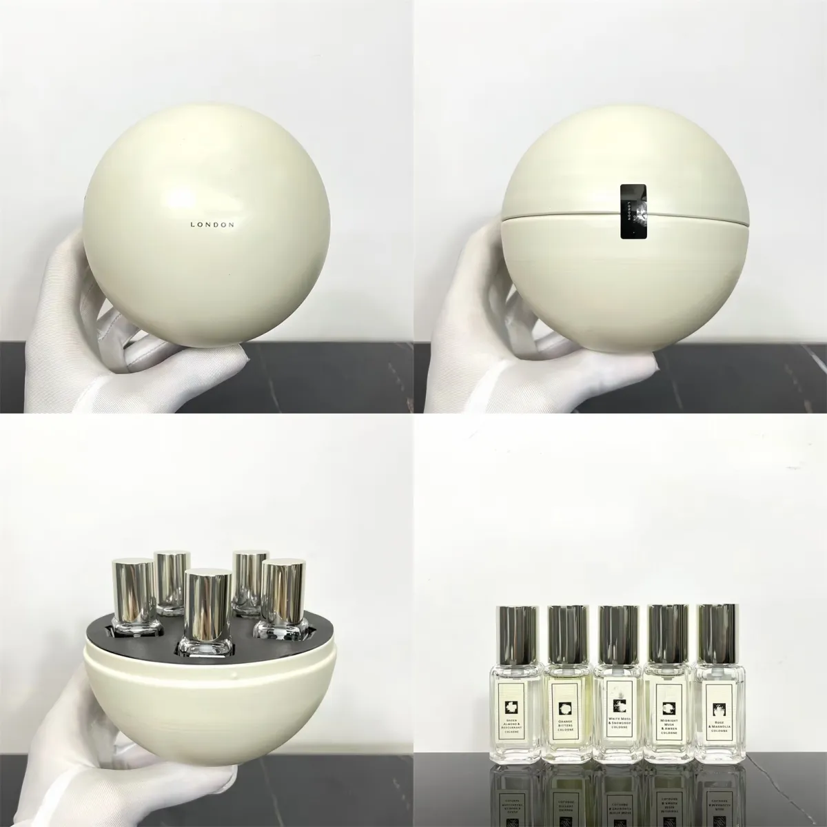 JM London Perfume Ball Collection Ensemble de parfums 9ML * 5pcs Collection de Cologne de Noël Coffret De Colognes Parfum longue durée de qualité supérieure pour dame Expédition rapide