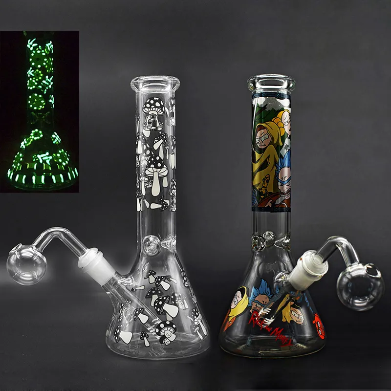 10.5inch Glass Beaker Bong Hookahs Heady Smoking Water Oil Rig Bubbler Grosso Downstem Perc Fumar Ash Catcher Shisha com 40mm Ball Oil Burner Pipe 1pcs