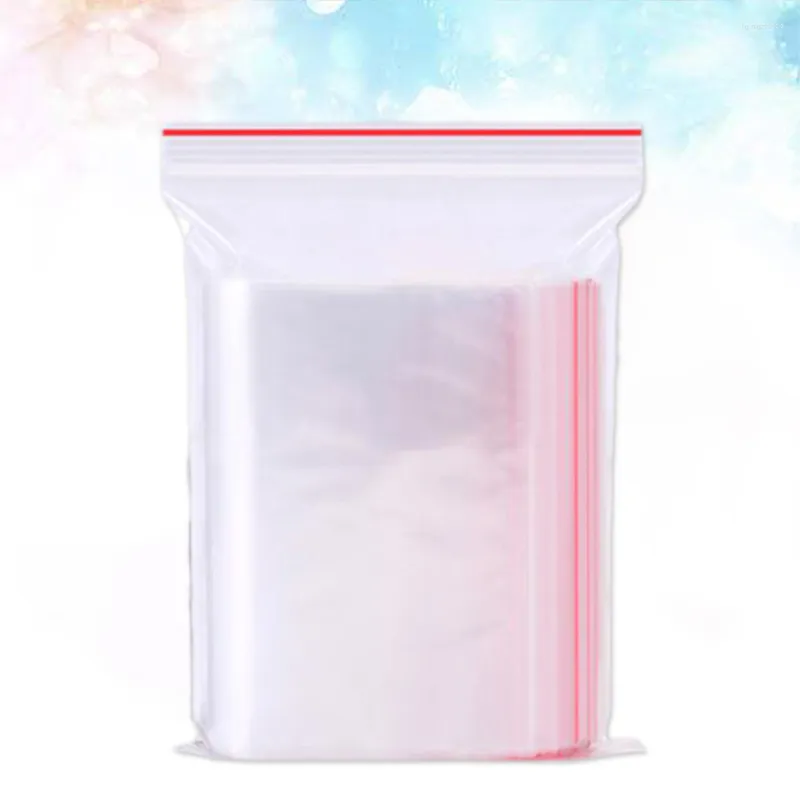 Storage Bags 100pcs Clear Sealing Zip Reclosable Poly Resealable Bag For Jewelry Cookie Lock