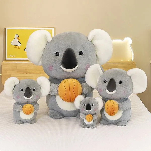 Animali di peluche ripieni di anime giocattolo carino simulato koala bambola per bambini decorazioni per la casa decorazioni per la casa ragazze di compleanno per bambini natalizi 3 stile 25 cm
