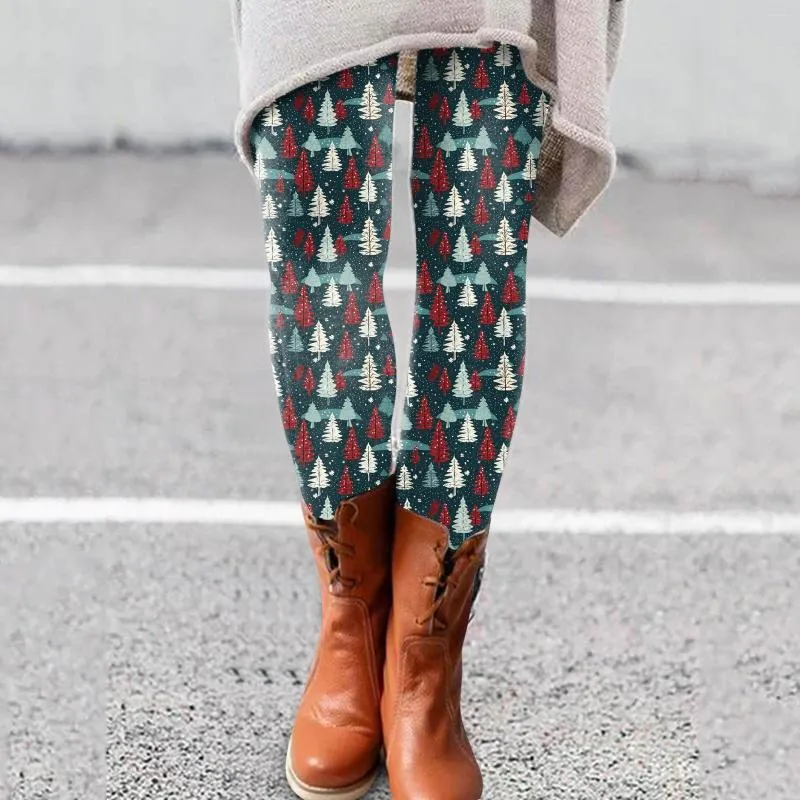 Christmas Tree High Waisted Leggings: Women's Christmas Outfits