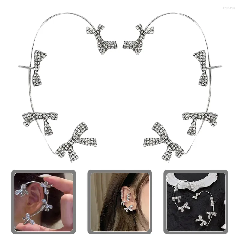 Boucles d'oreilles à dos en perles pour filles, manchette, bijoux, Clip Grace, Clips métalliques pour femmes et non-femmes