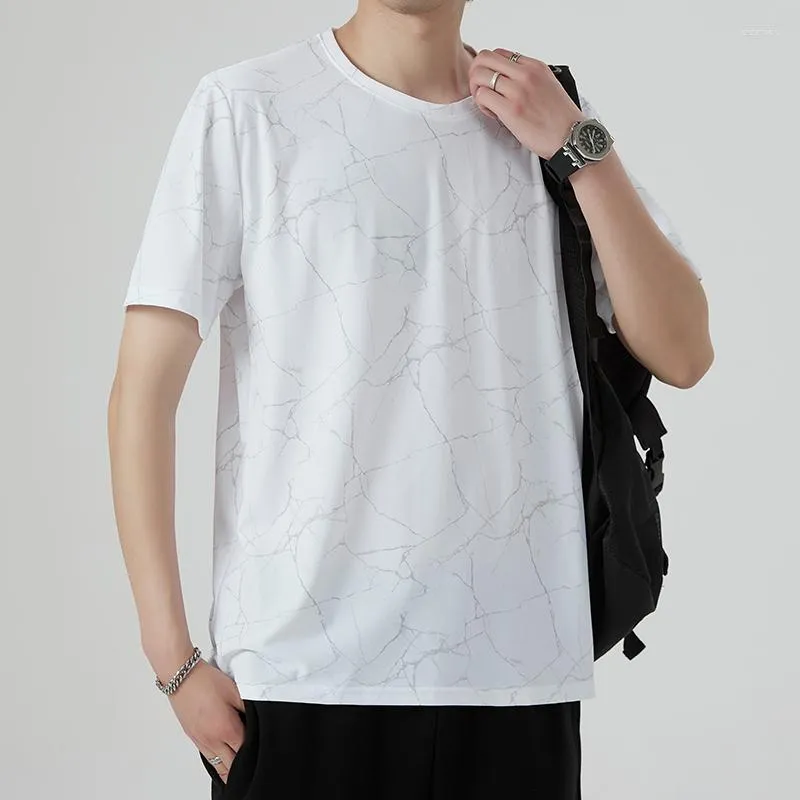 Camisetas Para Hombre Camiseta De Manga Corta Con Cuello Redondo A La Moda De Verano Camiseta