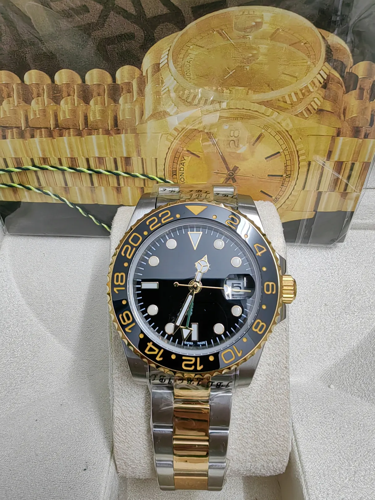 Luxury Mens GMT II 126718 Greenwich Style Watch With Ceramic Ring Automatic Movement And Original Box Paper 40mm Uncharted Wristwatch 2023 From Goodwatch6899 92.96 DHgate.Com
