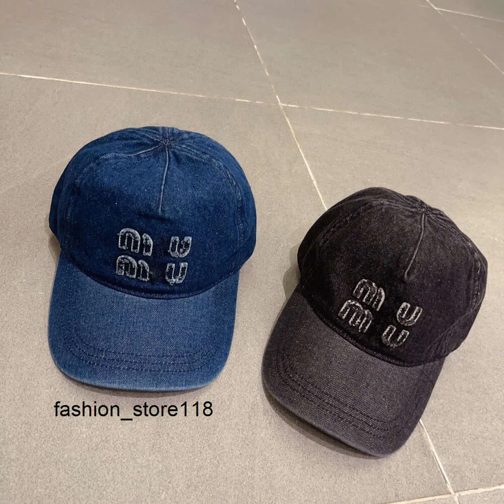 Denim Donna Materiale Stilista Berretto da baseball Uomo Autunno Estate Vacanze Viaggi Lettera 3D Ricamo Casquette regolabile in 2 colori