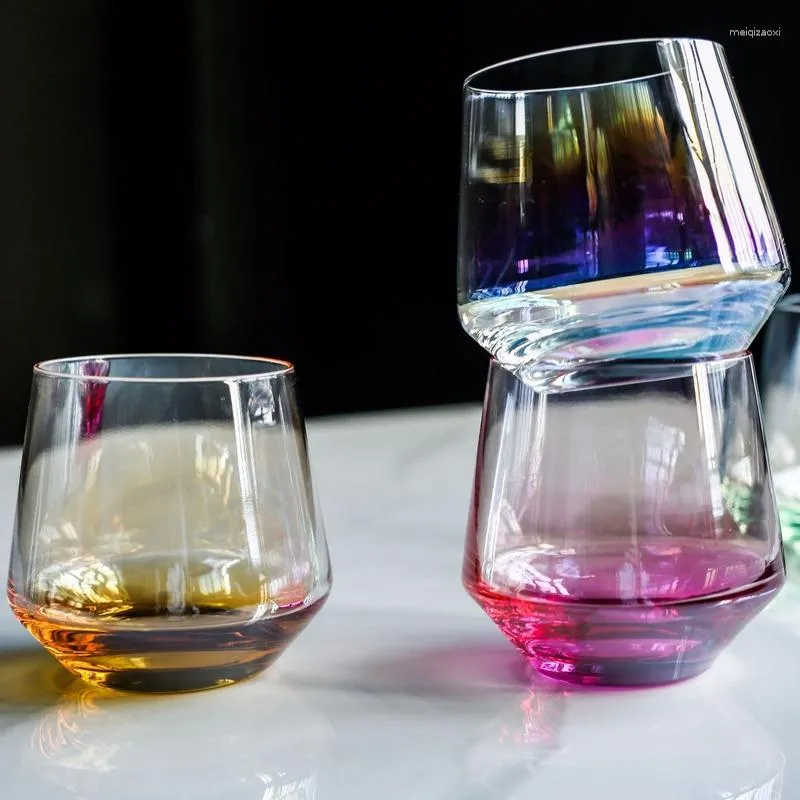 Weingläser Verkauf Ins Nordic Einfache Farbige Glas Haushalt Restaurant Wasser Tasse Milch Kühle Getränke