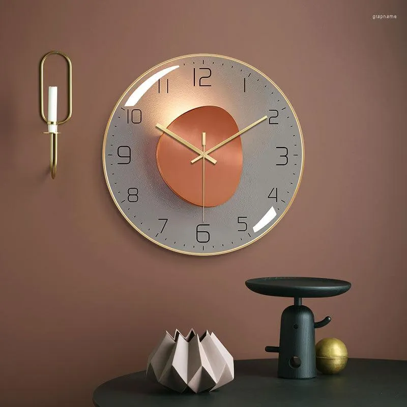 Orologi da parete Orologio da camera nordico Design Art Elegante insolito rotondo Bellissimo ed elegante creativo Reloj De Pared Home Decor