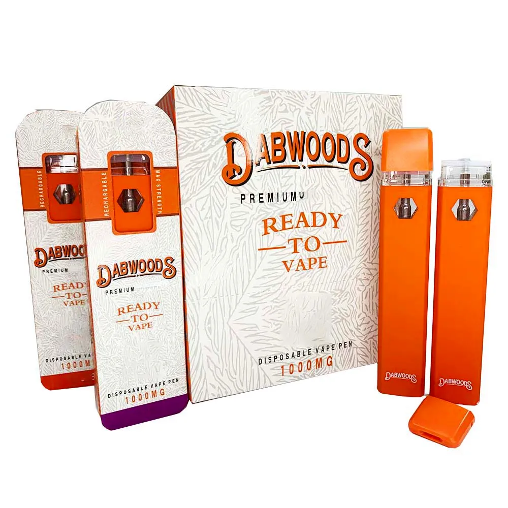 Empty Dabwoods Disposable Packaging With Empty 1.0ml Pens 360mAh