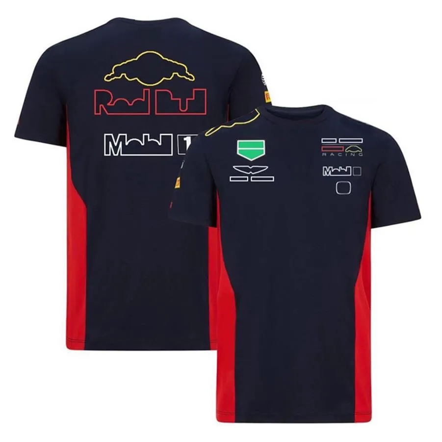 F1 Team Uniform Officiële Driver T-shirt Heren Korte Mouw Racing Pak Revers T-shirt POLO Shirt Kan Aangepast Worden323J