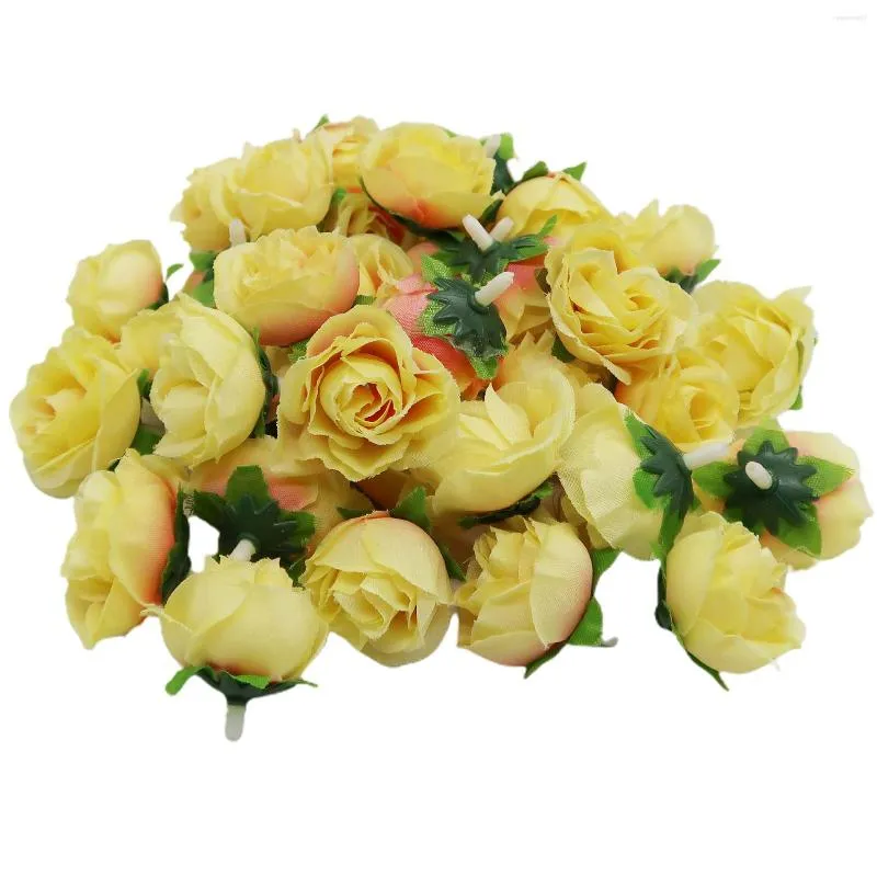 Decorative Flowers 50 Pcs Artificial Flower Faux Floral Decoration Fake For DIY Wedding Bouquets Party Decorations