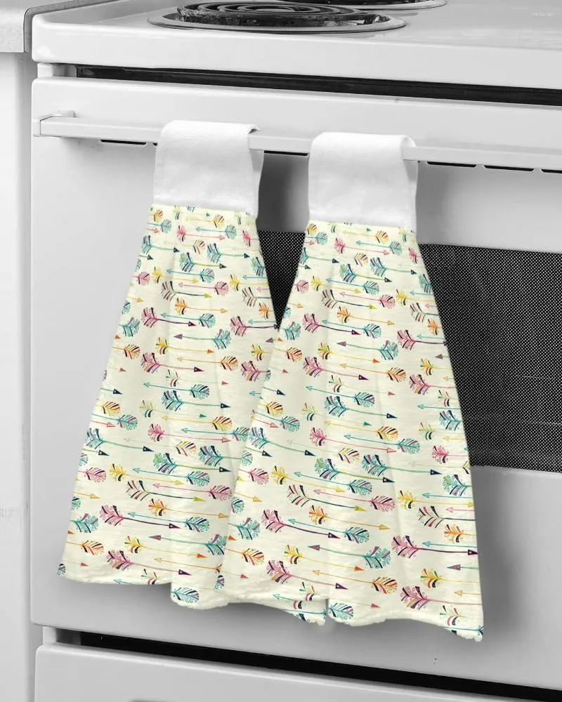 Towel Arrow Feather Kitchen Cleaning Cloth Absorbent Hand Household Dish