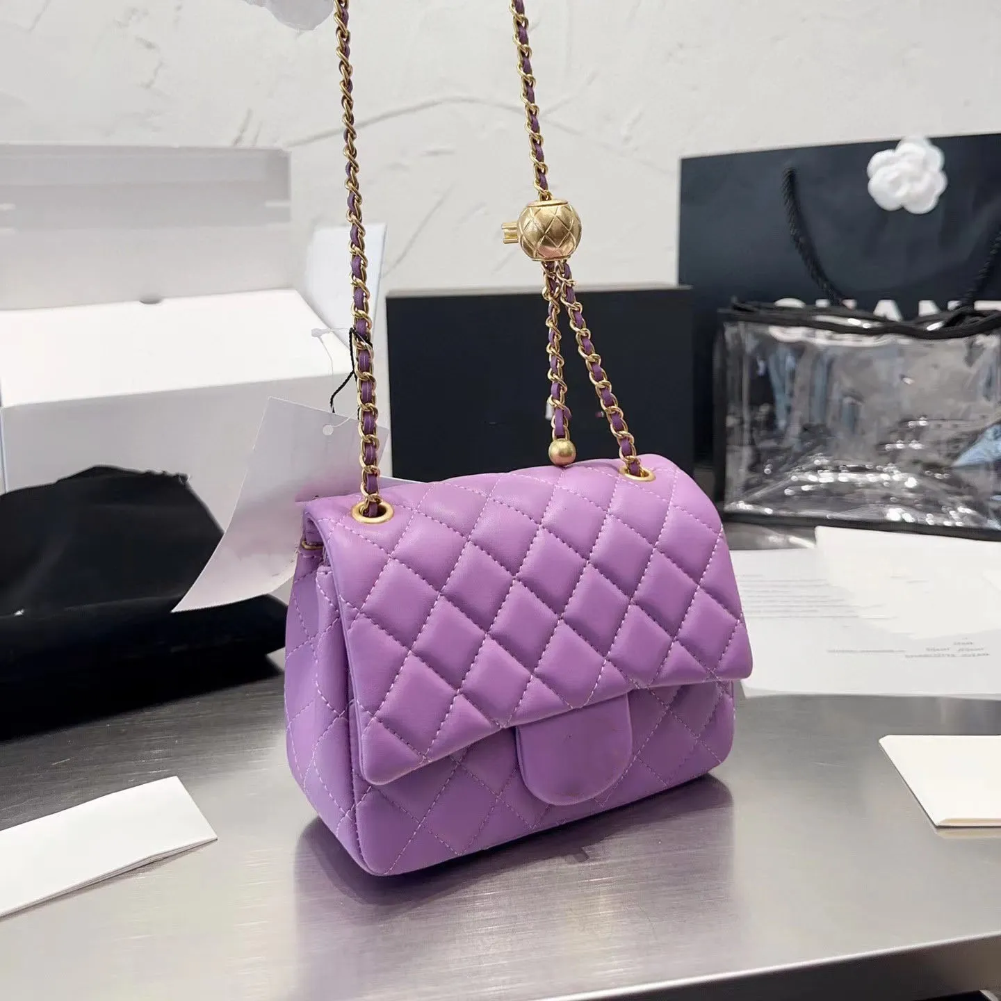 Designer Sac bandouli re Sacs main de luxe Totes Sacs Cha ne Cha ne Sac Embrayage Flap Femmes V rifiez Velours Fil Bourse Double Lettres 9906