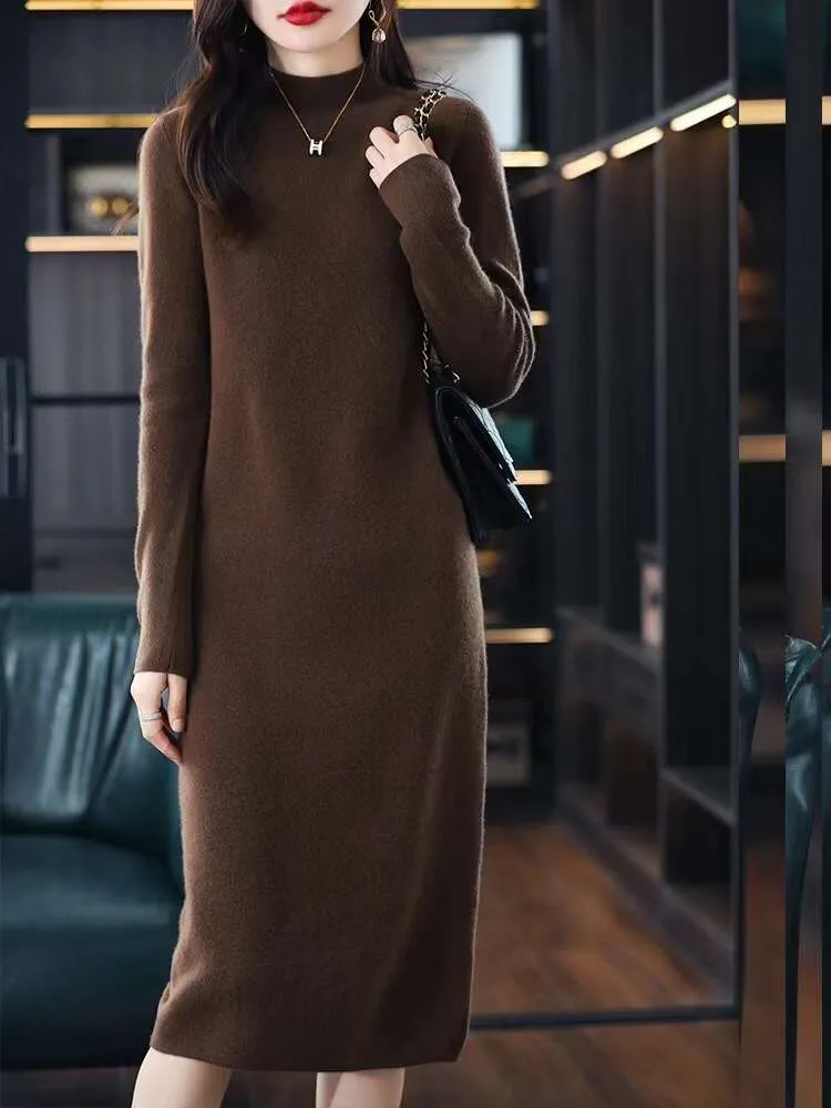 Long top woolen dress