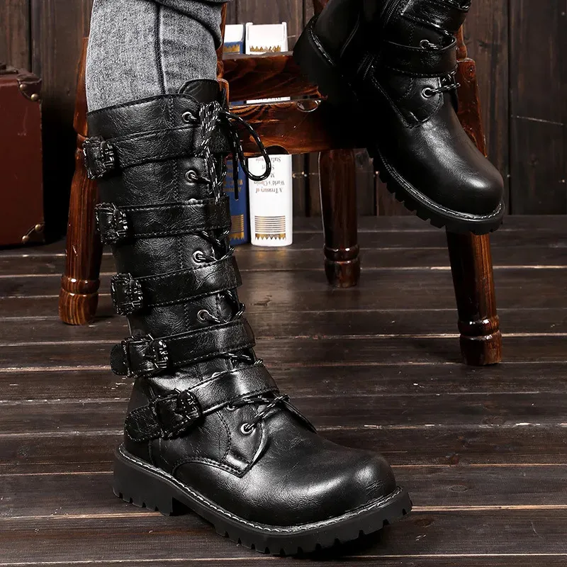 Men's mid calf outlet dress boots