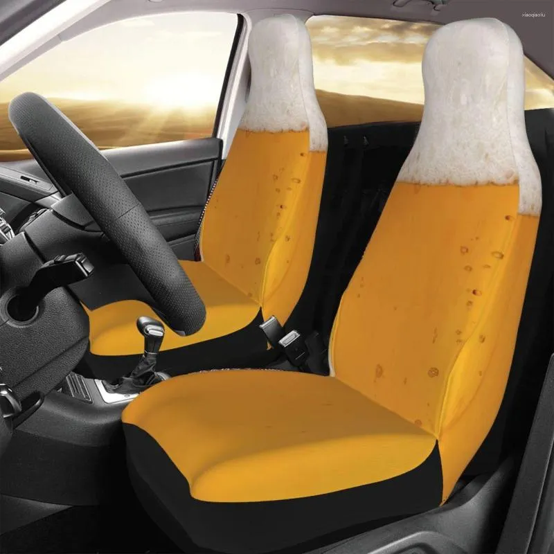 Car Seat Covers Beer Glass Cover Custom Printing Universal Front Protector Accessories Cushion Set