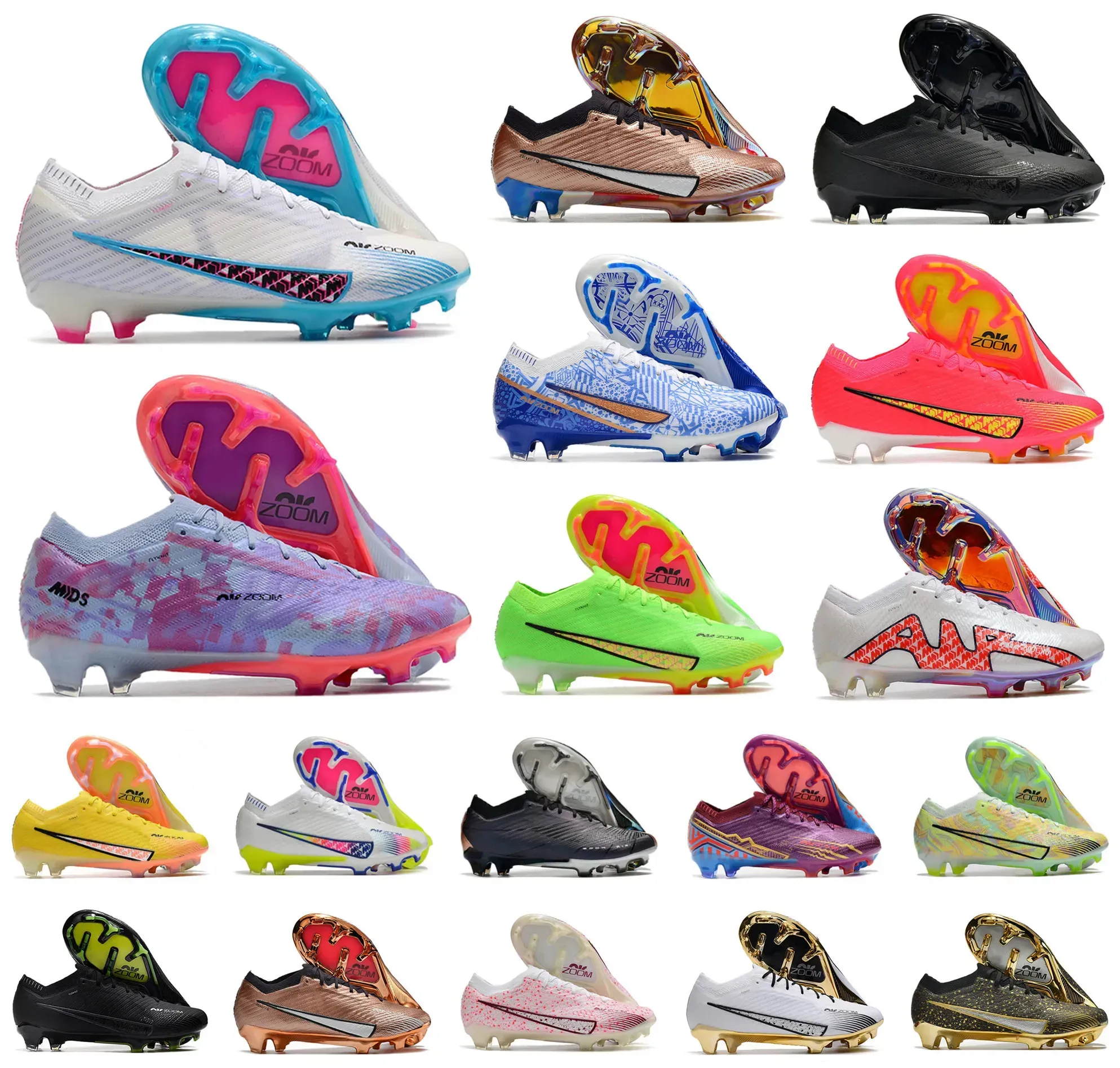 Pors Men Va Soccer Shoes Dragonfly XV 15 360 Elite FG SE Low Women Kids Football Boots Cleatsサイズ39-45