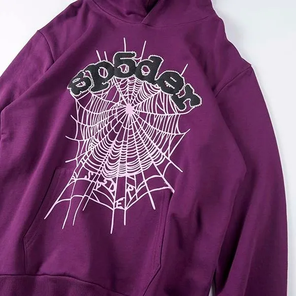 555555 Spider Hoodie Sp5der Worldwide Pink Young Thug Sweater Men's Woman  Nevermind Foam Print Pullover Clothing
