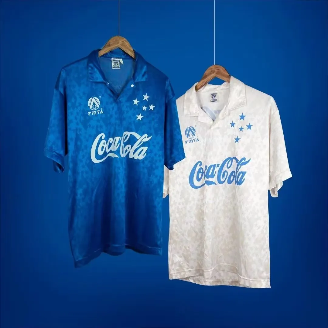 Retro Classic 1993 1994 Cruzeiro Soccer Jerseys Ronaldo Ricardinho Cerezo Luizinho Belletti Dida Home Away 93 94 Football Shirt