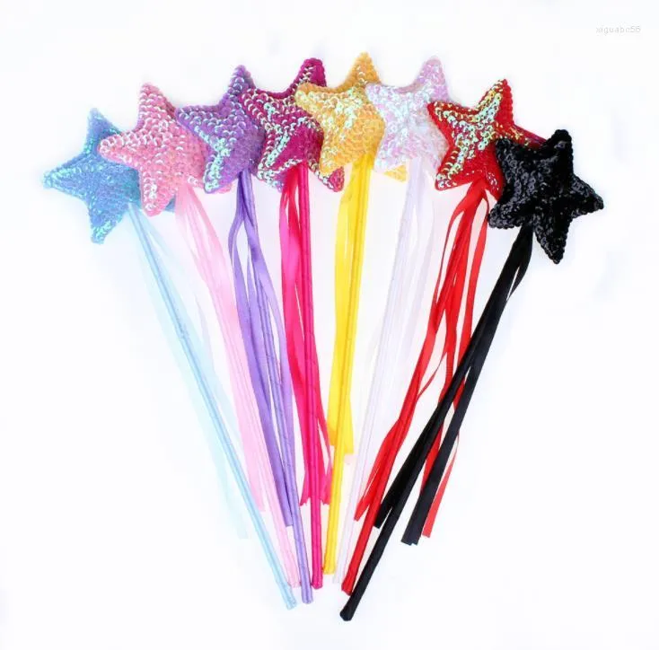 Party Favor Halloween Children's Day Sequins Magic Wand Pentagram Masquerade Handcuffs Angel Stick Star Fairy SN1460