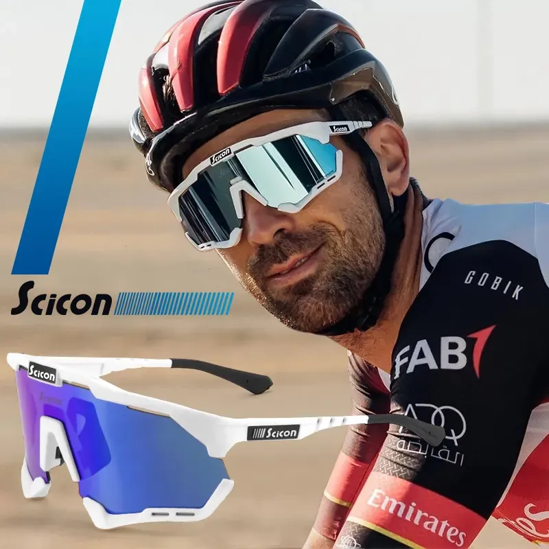 Outdoorbrillen SCICON Bike Polarzied Outdoor Fietsbril UV400 Rijden Vissen Hardlopen MTB voor Heren Dames Motor Pochromic Zonnebril 230928